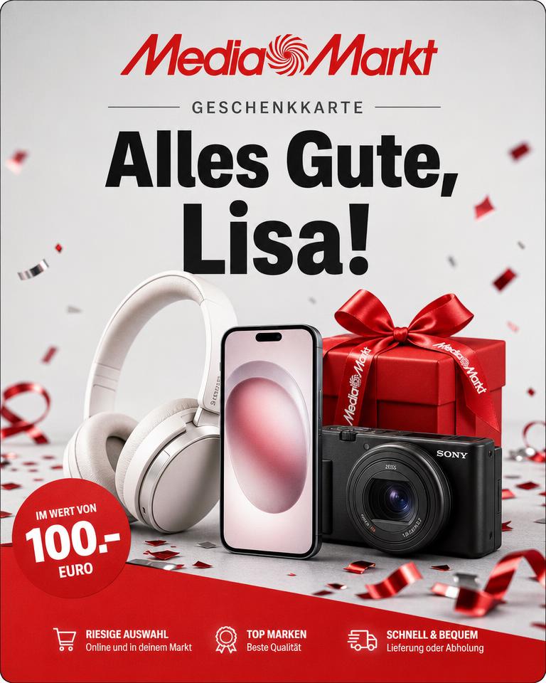 Beispiel für einen personalisierten Joy Gutschein